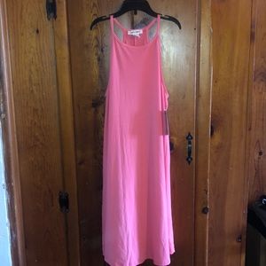 High Neck Halter Short Tunic Trapeze Dress